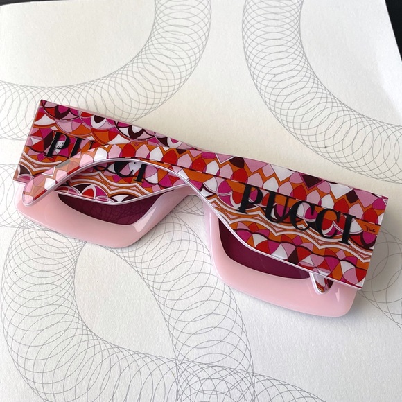 💥SOLD💥 EMILIO PUCCI Print Oversized Sunglasses - Picture 5 of 9